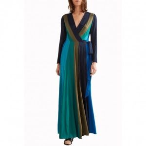 DIANE VON FURSTENBERG PENELOPE LONG-SLEEVE WRAP DRESS